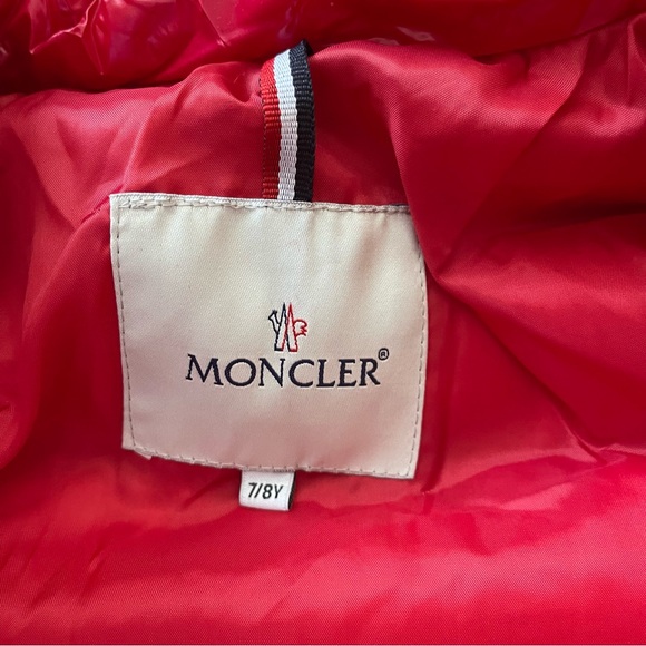 Moncler Red Boys Coat - Picture 12 of 13